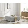 Pouf ANAKIN tissu bouclette gris clair   BOBOCHIC