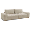 Canapé droit fixe 3 places ANAKIN tissu texturé beige   BOBOCHIC