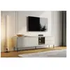 Meuble TV 3 portes 2 tiroirs 194 cm ESPERA avec LEDS BOBOCHIC