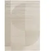 Tapis poils ras IRENA motif abstrait beige 120x170  BOBOCHIC