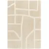 Tapis poils longs MARINA motif graphique beige 120x170  BOBOCHIC