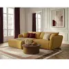 Bobochic - Canapé D'Angle Fixe Luigi Tissu Lisse Angle Gauche Jaune
