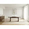Table à manger ovale 220 cm PABLO placage noyer marron foncé BOBOCHIC