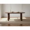 Table à manger ovale SASHA 220 cm marron    BOBOCHIC