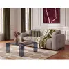 Canapé droit convertible ouverture express 3 places BRADLEY tissu bouc...