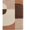 Tapis poils longs SORELLA motif graphique beige 120x170  BOBOCHIC