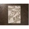 Tapis poils longs ELVIA motif abstrait beige 200x290  BOBOCHIC