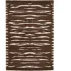 Tapis poils longs TAVARO motif abstrait marron 160x230  BOBOCHIC
