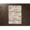 Tapis poils longs TELIRA motif abstrait marron 200x290  BOBOCHIC