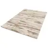 Tapis poils longs TELIRA motif abstrait marron 160x230  BOBOCHIC