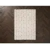 Tapis poils longs MIZAI motif graphique beige 160x230  BOBOCHIC
