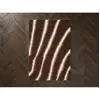 Tapis poils longs TIRASU motif abstrait marron 120x170  BOBOCHIC