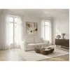 Canapé droit convertible ouverture express 3 places ARCHI tissu velour...