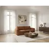 Canapé droit convertible ouverture express 3 places ARCHI tissu velour...