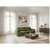Canapé droit convertible ouverture express 3 places ARCHI tissu velour...