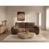 Canapé droit convertible MINORQUE ouverture express tissu chenille mar...