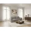 Canapé droit convertible ouverture express 3 places ARCHI tissu velour...