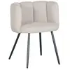 Lot de 2 chaises CELIA beige tissu texturé Beige BOBOCHIC TU
