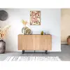 Buffet Bobochic Buffet bas 3 portes 140 cm opera effet chêne et imitat...
