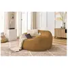 Bobochic - Fauteuil & pouf Pouf ultra moelleux voltaire velours côtelé Jaune