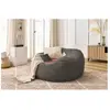 Fauteuil & pouf Bobochic Pouf ultra moelleux voltaire velours côtelé Taupe