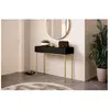 Accueil Séjour Consoles Bobochic Console 2 tiroirs kasha Pieds or Noir