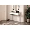 Accueil Séjour Consoles Bobochic Console 2 tiroirs kasha pieds noirs Blanc