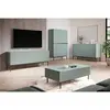 Buffet haut 2 portes 100 cm KASHA Pieds noir Bleu clair   BOBOCHIC TU