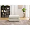 Accueil Séjour Pouf Bobochic Pouf ultra moelleux paris tissu bouclette Blanc