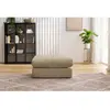 Pouf ultra moelleux PARIS tissu bouclette Marron   BOBOCHIC TU