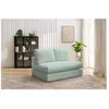 Chauffeuse 2 places pour canapé modulable PARIS tissu bouclette Vert   BOBOCHIC TU