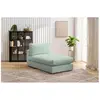 Bobochic - Méridienne Pour Canapé Modulable Paris Tissu Bouclette Vert