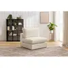 Chauffeuse 1 place pour canapé modulable PARIS tissu bouclette Beige   BOBOCHIC TU