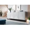 Bobochic buffet 4 portes 200 cm alice pieds en métal blanc ALICE