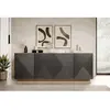 Bobochic - Buffet Buffet 4 portes 200 cm alice Gris foncé