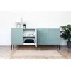 Buffet Bobochic Buffet 4 portes 200 cm kasha Pieds noir Bleu clair