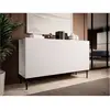 Bobochic - Buffet Buffet 3 portes 150 cm kasha Pieds noir Blanc