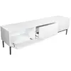 Bobochic - Meuble tv Meuble tv 200 cm kasha Pieds noir Blanc