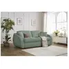 Canapé droit convertible CEZANNE ouverture express tissu bouclette ver...