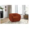 Accueil Séjour Fauteuil & pouf Bobochic Fauteuil celine tissu lisse Orange