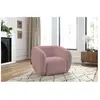 Accueil Séjour Fauteuil & pouf Bobochic Fauteuil celine tissu lisse Rose