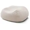 Pouf ultra moelleux MERIBEL tissu imitation fourrure Rose   BOBOCHIC TU
