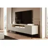 Bobochic meuble tv avec niche 200 cm kasha pieds noirs beige KASHA