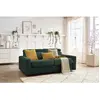 Canapé droit convertible MONACO ouverture express tissu lisse Bobochic