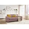 Canapé droit convertible MONACO ouverture express tissu lisse Bobochic