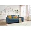 Canapé droit convertible MONACO ouverture express tissu lisse Bobochic