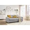 Canapé droit convertible MONACO ouverture express tissu lisse Bobochic