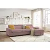 BOBOCHIC Canapé d'angle réversible convertible coffre MONACO tissu lis...