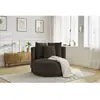 Accueil Séjour Fauteuil & pouf Bobochic Fauteuil cesar velours Marron