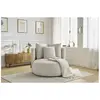 Accueil Séjour Fauteuil & pouf Bobochic Fauteuil cesar velours Beige